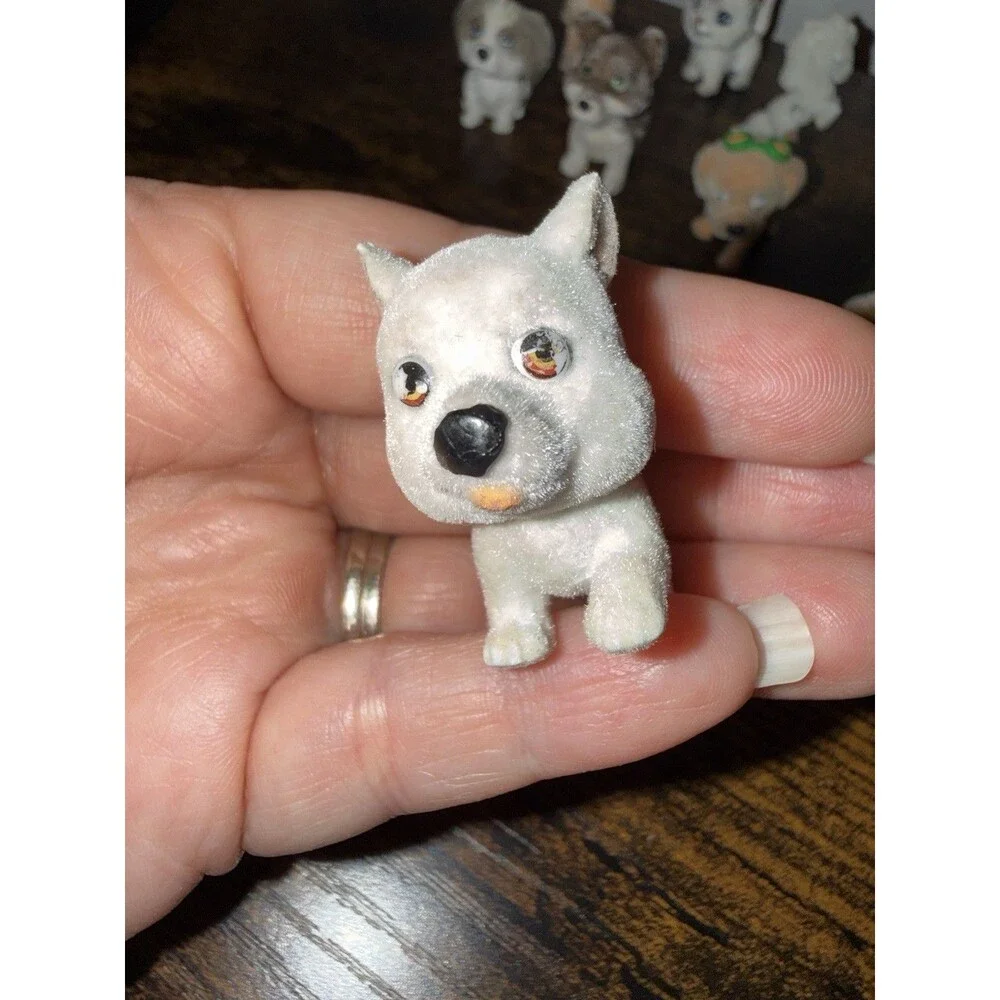 Puppy In My Pocket Toys Lot of 10 Dogs Horse Cat Flocked Miniatures Collectible